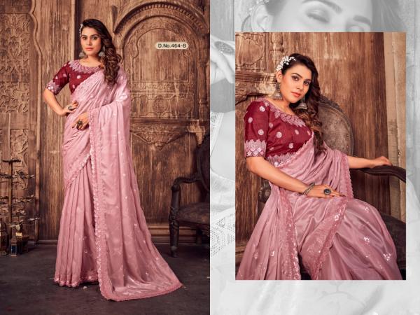 Zara 464 Fancy Embroidered Silk Designer Saree Collection